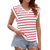 Stripe V-Neck Tank