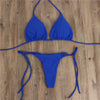 Halter Lace-Up Bikini Set