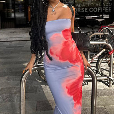 Slit Tube Maxi Dress