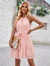 Lace Tie Halter Dress