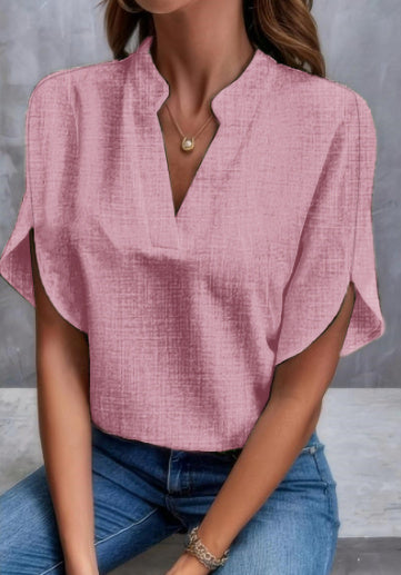 Chiffon V-Neck Tee