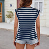 Stripe V-Neck Tank