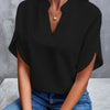 Chiffon V-Neck Tee