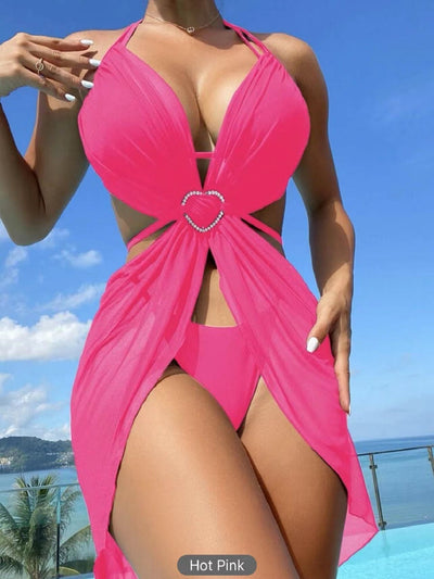 3-Piece Halter Bikini Set