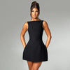 Slim Backless Mini Dress