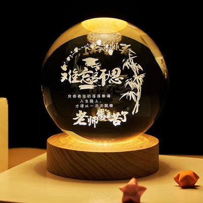 Starry Sky Crystal Ball Night Lamp