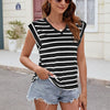 Stripe V-Neck Tank