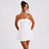 Solid Tube Backless Dress