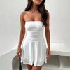 Pleated Tube Mini Dress