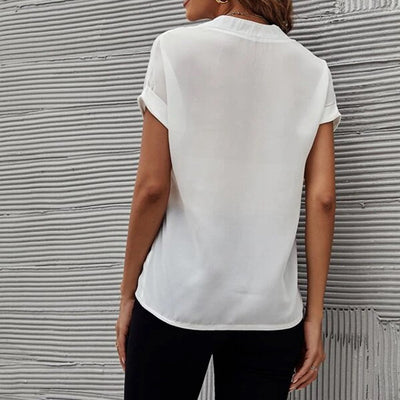 Summer V-Neck Basic Tee