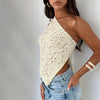 Lace Back Asymmetrical Top