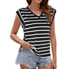 Stripe V-Neck Tank