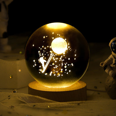 Starry Sky Crystal Ball Night Lamp