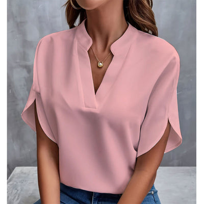 Chiffon V-Neck Tee