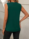 Solid Sleeveless Round Neck Tee