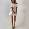 Hollow-Out Off-Shoulder Knit Dress